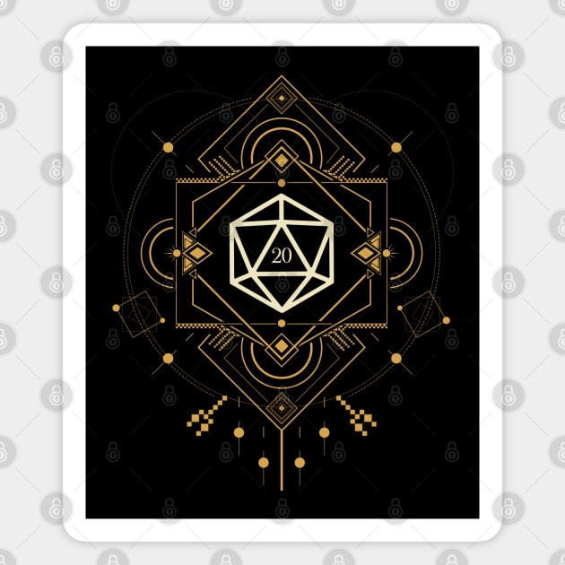 Esoteric D20 Dice of the Mystic Magnet by pixeptional